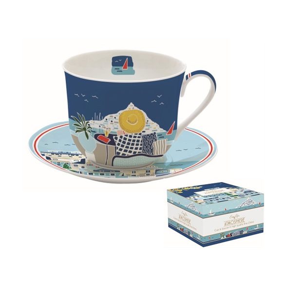 R2S.1454SEAD Porcelán reggelizőcsésze+alj 400ml, dobozban, Sea Dreams, Atmosphere