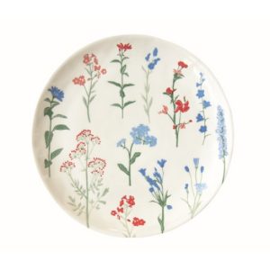 R2S.2202MILB Porcelán desszerttányér 21cm, Mille Fleurs Blue