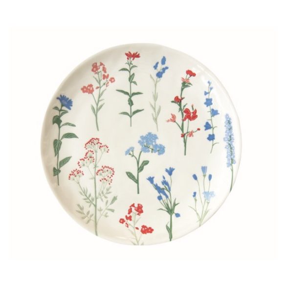 R2S.2202MILB Porcelán desszerttányér 21cm, Mille Fleurs Blue