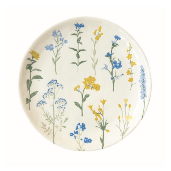 R2S.2202MILY Porcelán desszerttányér 21cm, Mille Fleurs Yellow