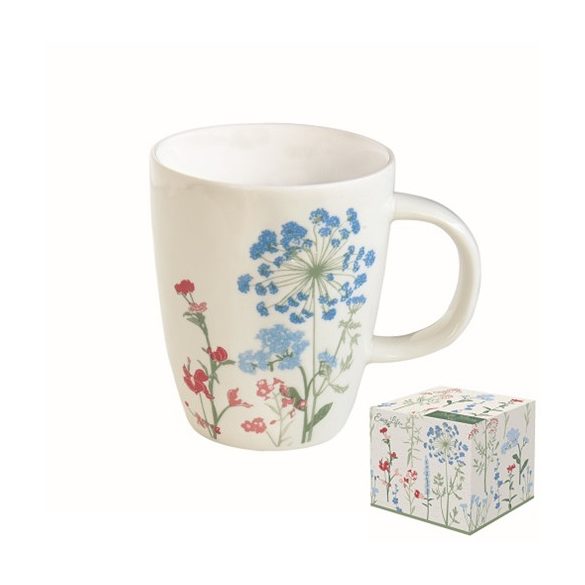 R2S.2203MILB Porcelánbögre 350ml, dobozban, Mille Fleurs Blue