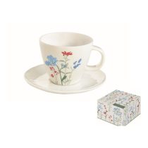   R2S.2204MILB Porceláncsésze+alj 250ml, dobozban, Mille Fleurs Blue