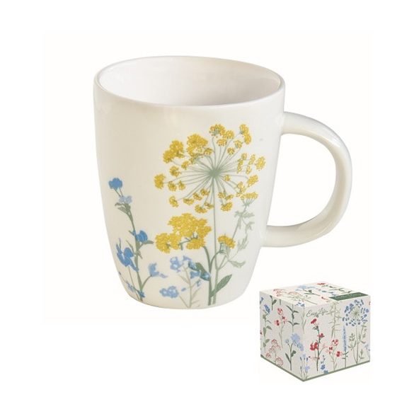 R2S.2203MILY Porcelánbögre 350ml, dobozban, Mille Fleurs Yellow