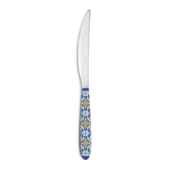 R2S.2271MAIB Rozsdamentes kés műanyag dekorborítású nyéllel, 22,5cm, Maiolica Blue
