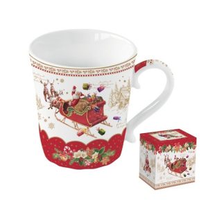 R2S.1234CHME Porcelánbögre 340ml, dobozban, Christmas Memories