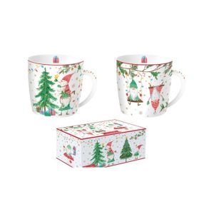 R2S.213READ Porcelán bögreszett 2db-os, 350ml, dobozban, Ready for Christmas