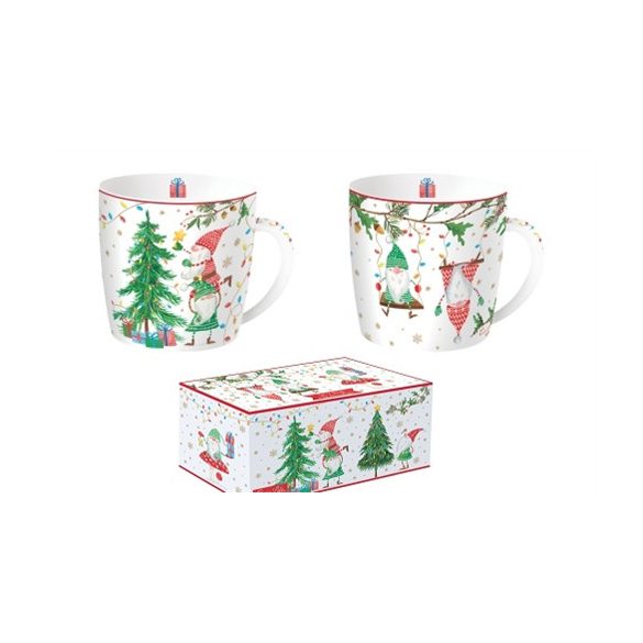 R2S.213READ Porcelán bögreszett 2db-os, 350ml, dobozban, Ready for Christmas