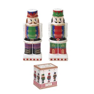 R2S.2191NUTC Porcelán só-borsszóró szett, 9cm, dobozban, Nutcracker