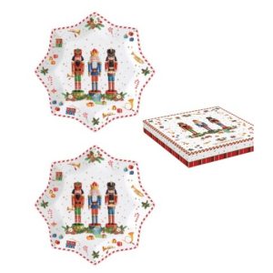 R2S.1001VNUT Porcelán desszerttányér 2 db-os szett, 20cm, dobozban, Vintage Nutcrackers