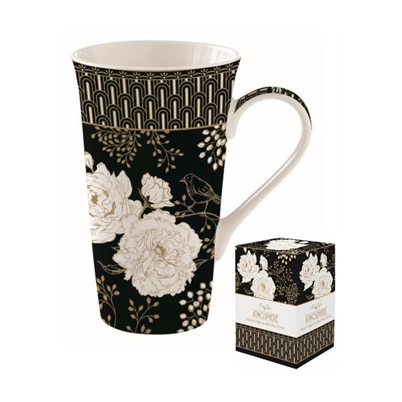 R2S.1462ARTF Porcelánbögre 600ml, dobozban, Art Deco & Flowers, Atmosphere