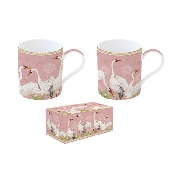 R2S.283DANC Porcelán bögreszett 2db-os 350ml dobozban,Dancing Herons