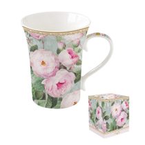 R2S.1461ROBL Porcelánbögre 360ml dobozban,Roses in Bloom