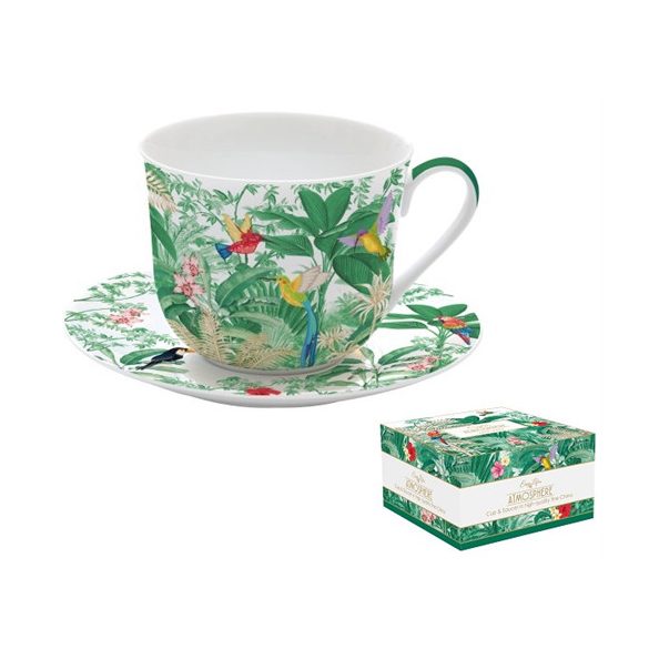 R2S.1454HEAV Porcelán reggelizőcsésze+alj 400ml dobozban,Exotic Heaven, Atmosphere