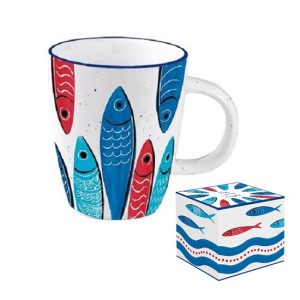 R2S.2203SARD Porcelánbögre 350ml dobozban,Sardine's Party