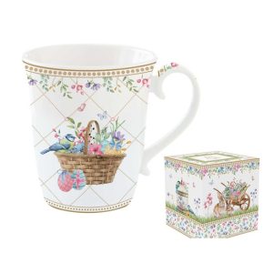 R2S.1171SPBL Porcelánbögre 275ml, dobozban, Spring Bloom