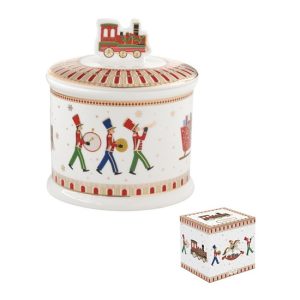 R2S.1332EXPR Porcelán keksztároló 14x16,5cm, dobozban, Polar Express