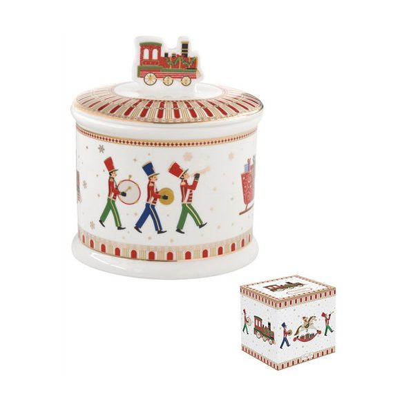 R2S.1332EXPR Porcelán keksztároló 14x16,5cm, dobozban, Polar Express