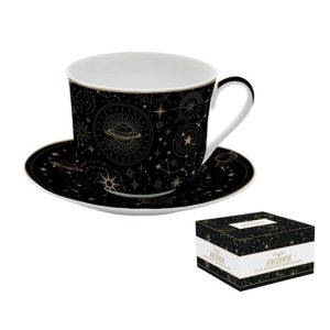 R2S.1454CELE Porcelán reggelizőcsésze+alj 400ml dobozban,Atmosphere, Celestial