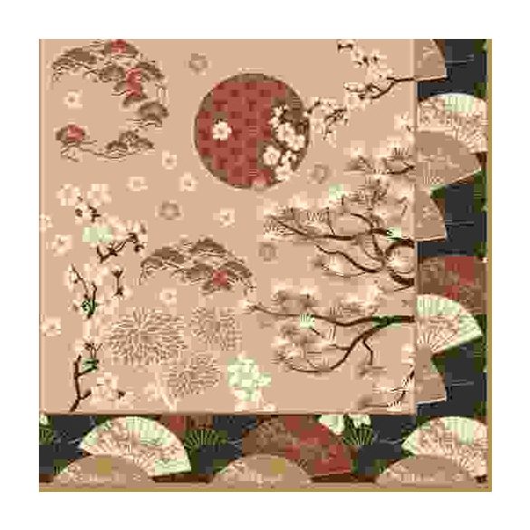 R2S.414KIMO Papírszalvéta 33x33cm,Kimono,20db-os