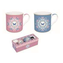   R2S.178SPAR Porcelán bögreszett 2db-os, 300ml, dobozban, Atmosphere, Spring Parade