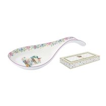   R2S.1628SPBL Porcelán fakanáltartó kanál 27x12cm, dobozban,Spring Bloom