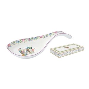 R2S.1628SPBL Porcelán fakanáltartó kanál 27x12cm, dobozban,Spring Bloom