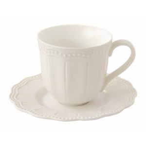 R2S.2886ELIW Porcelán eszpresszócsésze+alj 110ml, Elite white