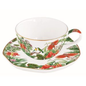 R2S.1588EXCA Porcelán eszpresszócsésze+alj 120ml, Exotica