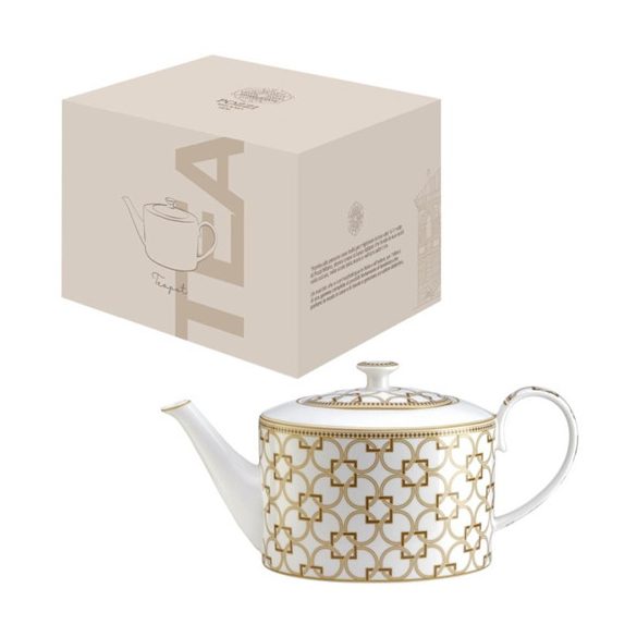 P.M.PM0128DECO Porcelán teáskanna 1200ml, dobozban, Déco