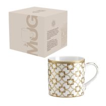 P.M.PM0123DECO Porcelánbögre 400ml, dobozban, Déco