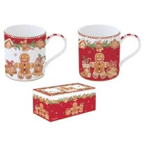   R2S.283FANG Porcelán bögreszett 2db-os 350ml dobozban, Fancy Gingerbread