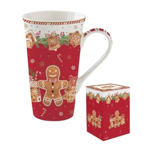 R2S.1462FANG Porcelánbögre 600ml, dobozban, Fancy Gingerbread