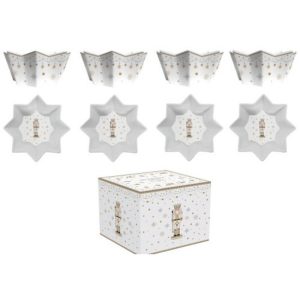 R2S.1009RNUT Porcelántálka 4 db-os szett, 11cm, dobozban, Royal Nutcracker