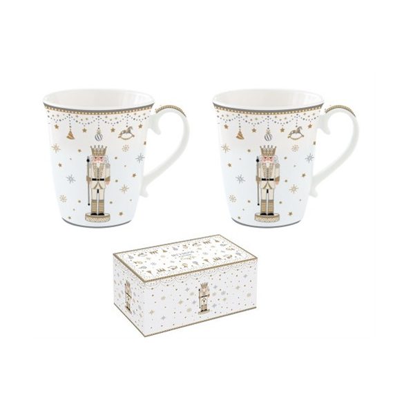 R2S.1102RNUT Porcelán bögreszett 275ml, 2db-os dobozban, Royal Nutcracker