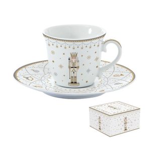 R2S.1106RNUT Porcelán teáscsésze+alj 200ml dobozban, Royal Nutcracker