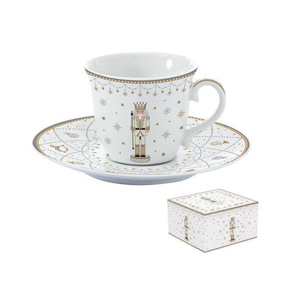 R2S.1106RNUT Porcelán teáscsésze+alj 200ml dobozban, Royal Nutcracker