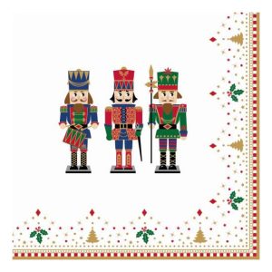 R2S.414NUTC Papírszalvéta 33x33cm,Nutcrackers, 20db-os