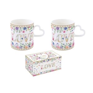R2S.3103MAMO Porcelán bögreszett 2db-os, 320ml, dobozban, Mon Amour