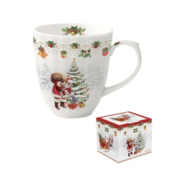 R2S.2780NOCH Porcelánbögre 370ml, dobozban, Nostalgic Christmas