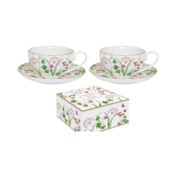 R2S.1288ENPL Porcelán eszpresszócsésze+alj 2személyes, 100ml, dobozban, En Plein Air