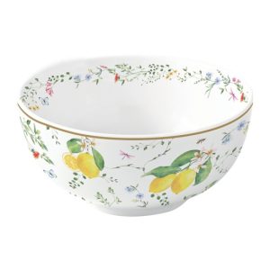 R2S.1190FCIT Porcelántálka 12cm, Fleurs et Citrons