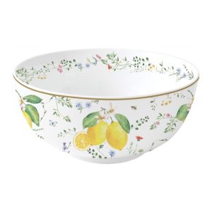 R2S.1192FCIT Porcelántál 23cm, Fleurs et Citrons