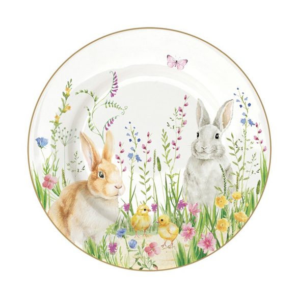 R2S.944EAST Porcelán desszerttányér 19cm, Happy Easter