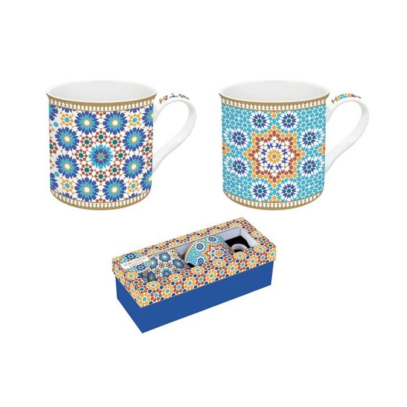 R2S.178MARR Porcelán bögreszett 2db-os, 300ml, dobozban, Atmosphere, Marrakech