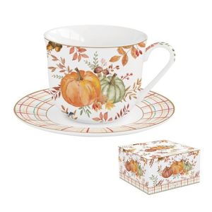 R2S.1182HARV Porcelán reggelizőcsésze+alj 370ml dobozban, Harvest