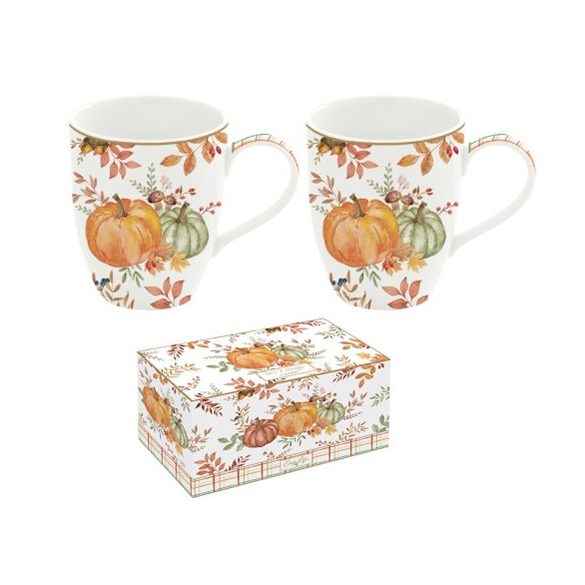 R2S.923HARV Porcelán bögreszett 2db-os, 350ml, dobozban, Harvest