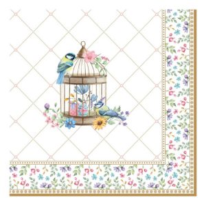 R2S.414SPBL Papírszalvéta 33x33cm, 20db-os, Spring Bloom