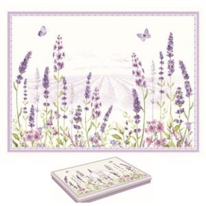 R2S.961LAVF Parafa tányéralátét,40x30cm,4db-os,Lavender Field
