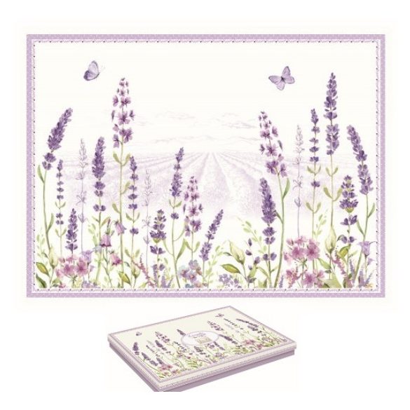 R2S.961LAVF Parafa tányéralátét,40x30cm,4db-os,Lavender Field