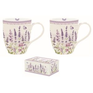 R2S.1457LAVF Porcelán bögreszett 2db-os dobozban,350ml,Lavender Field